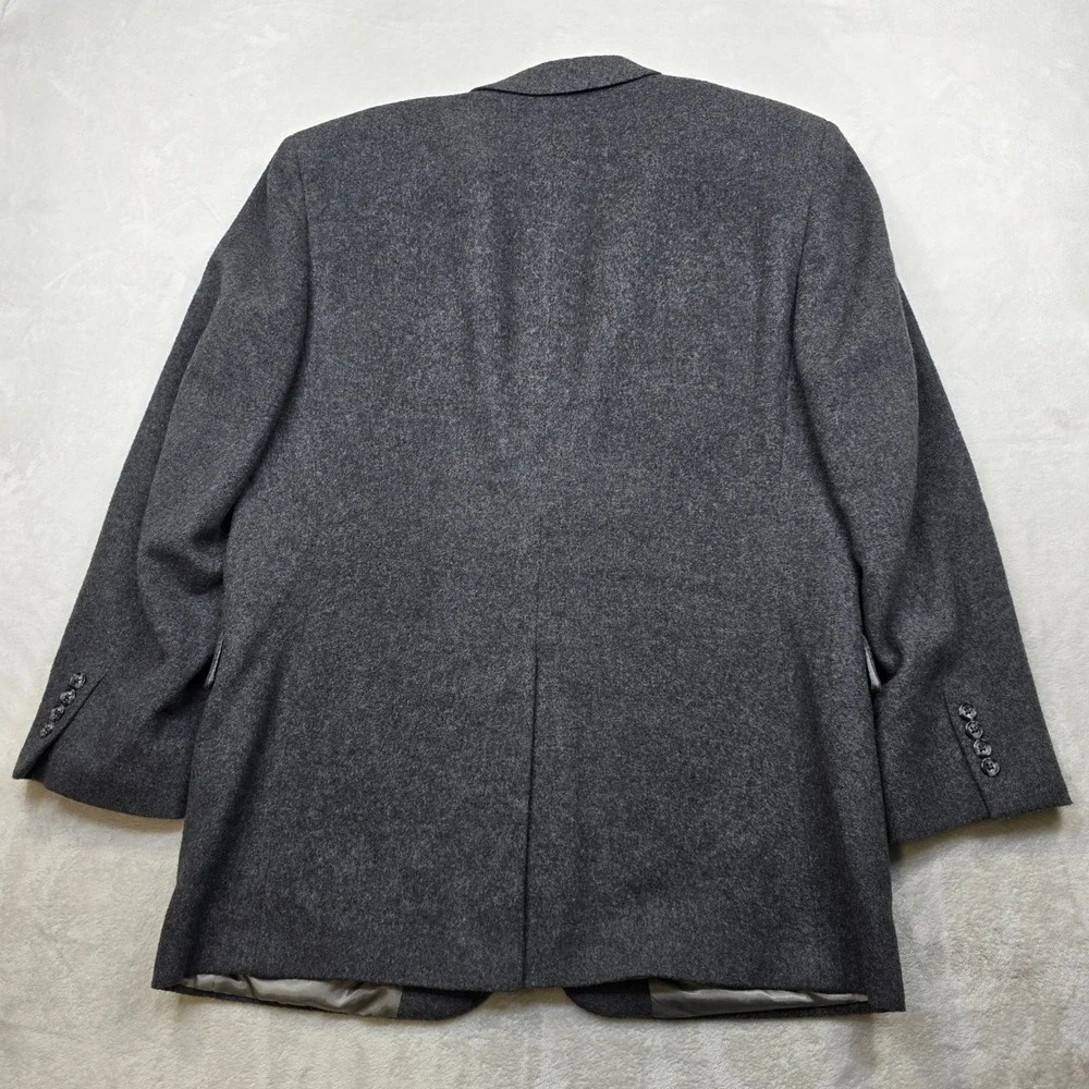 JsS A‎ Bank Gordon Camel Hair Blazer Mens 44L 44 Gray Sport Coat Jacket Soft!